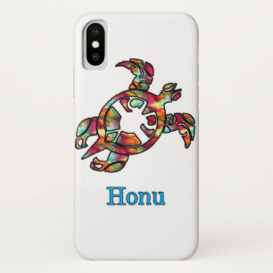 Colourful Rainbow Tribal Hawaiian Sea Turtle Case-Mate iPhone Case