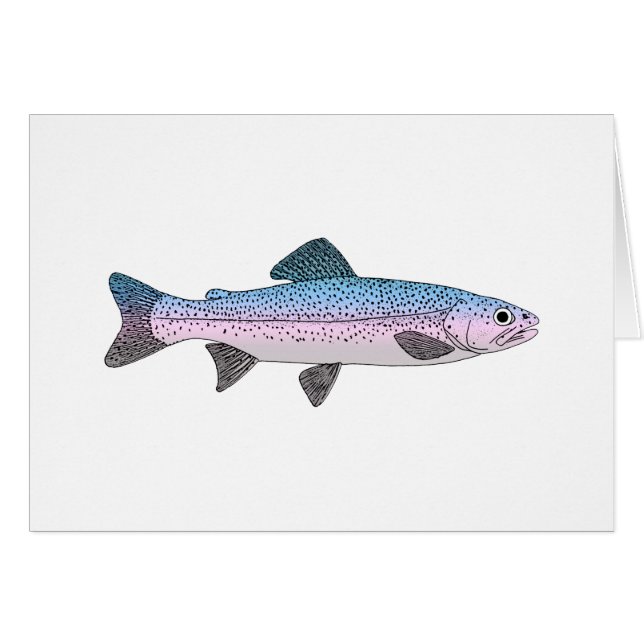 Colourful Rainbow Trout (Front Horizontal)