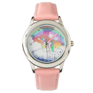 Colourful Rainbow Unicorn and Stars Watch