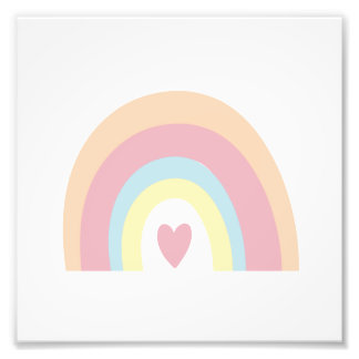 Colourful Rainbow Wall Design Photo Print