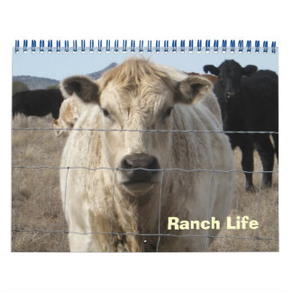 Colourful Ranch Animals Calendar