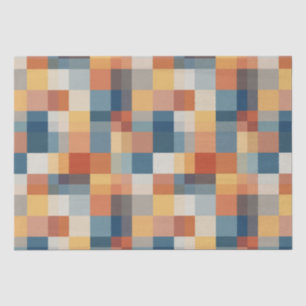 Colourful random geometric shapes pattern tissue paper