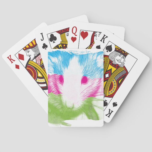 Colourful Rattie Playing Cards (Back)