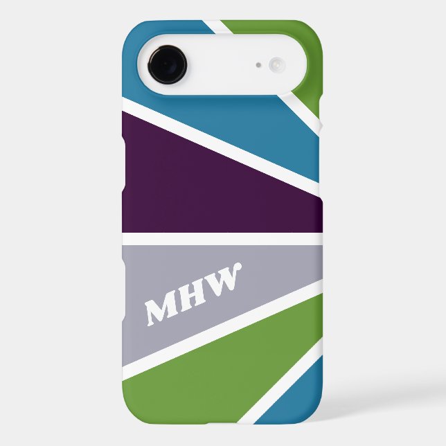 Colourful Rays custom monogram phone cases (Back)