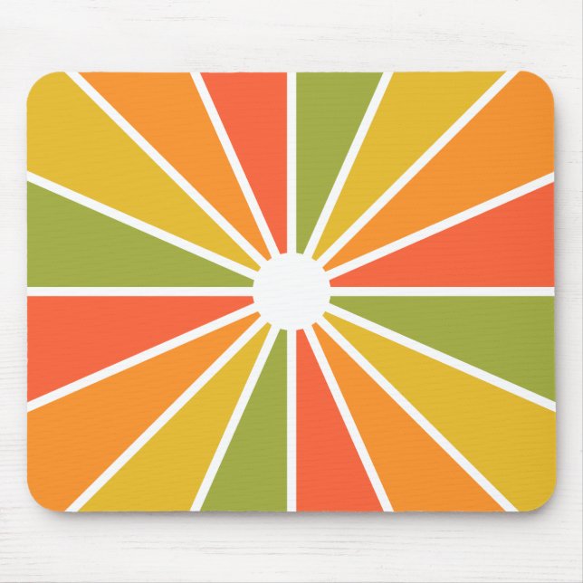 Colourful Rays mousepad, customizable Mouse Pad (Front)