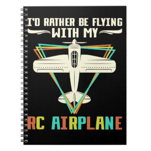 Colourful RC Aircraft Pilot Model Plane Notebook