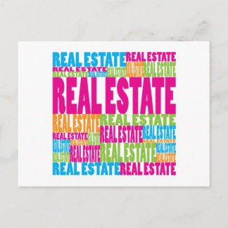 Colourful Real Estate Postcard