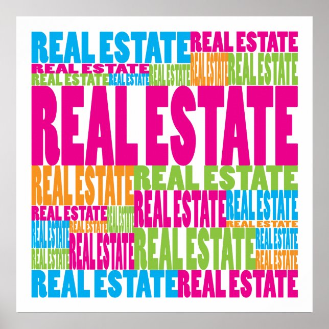 Colourful Real Estate Poster (Front)