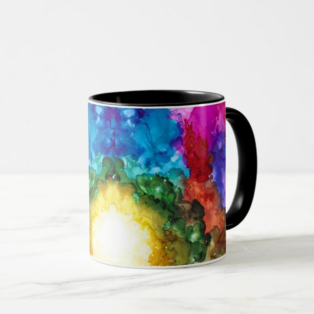 Colourful Reality of Life Mug (Front Right)