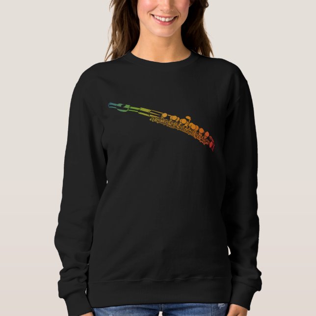 Colourful Recorder Flute  Flute Sweatshirt (Front)