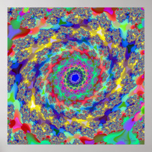 Colourful Recreation of Universe Poster