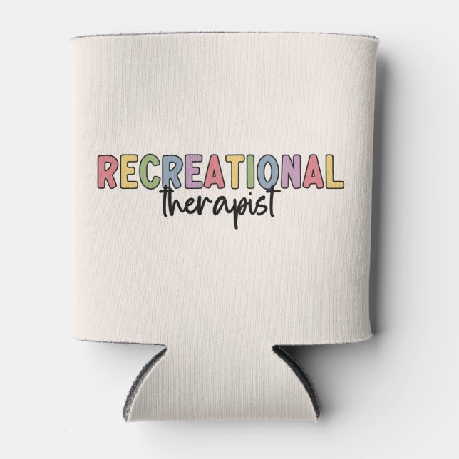 Colourful Recreational Therapist Can Cooler (Front)