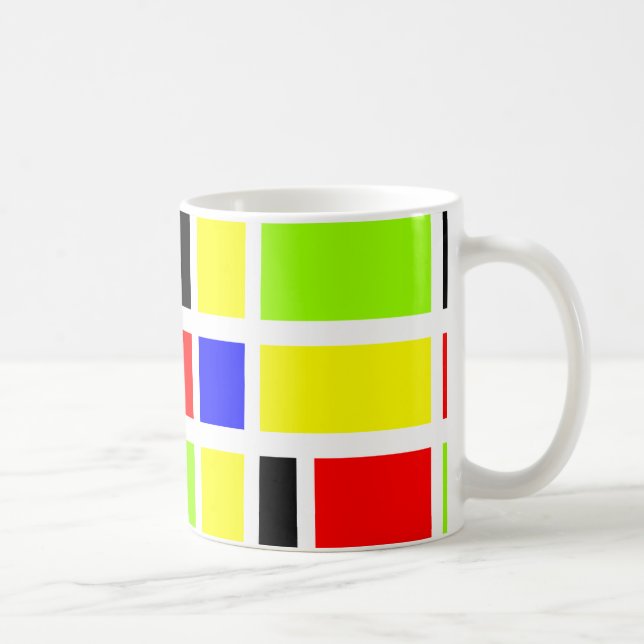 Colourful Rectangles 03 Coffee Mug (Right)