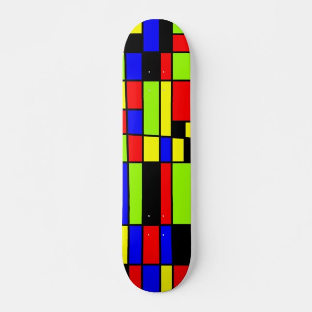 Colourful Rectangles 05 - Old School Skateboard (Front)