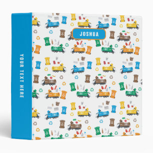 Colourful Recycling Garbage Trucks Bins Album Binder