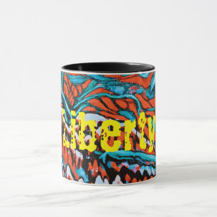 Colourful Red and Blue Magical Woodlands Mug
