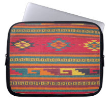 Colourful Red Aztec Pattern