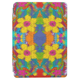 colourful red blue yellow splash pattern iPad air cover