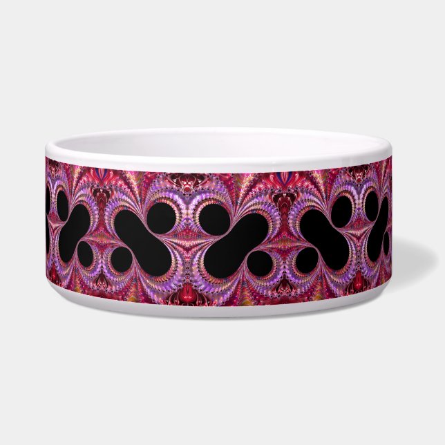 Colourful Red Purple Black Percent Sign Fractal (Right)