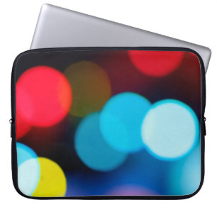 colourful (red sky artic an yellow colour) blurred laptop sleeve