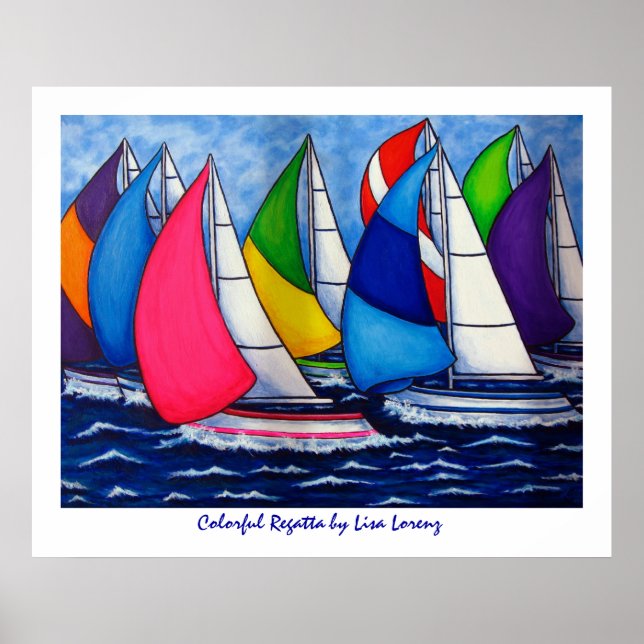 Colourful Regatta Poster (Front)