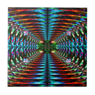 Colourful repeating pattern tile