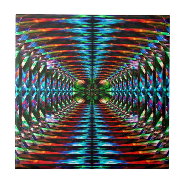 Colourful repeating pattern tile (Front)