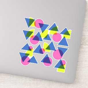 Colourful Retro 90s Neon Geometric Shapes