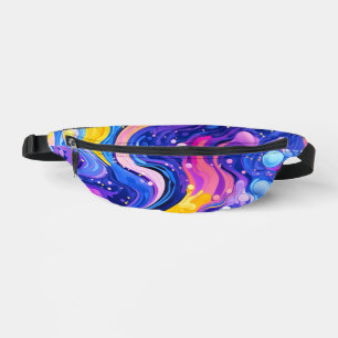 Colourful Retro Abstract Pattern Fanny Pack
