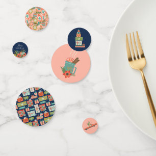 Colourful Retro Christmas Holiday Confetti