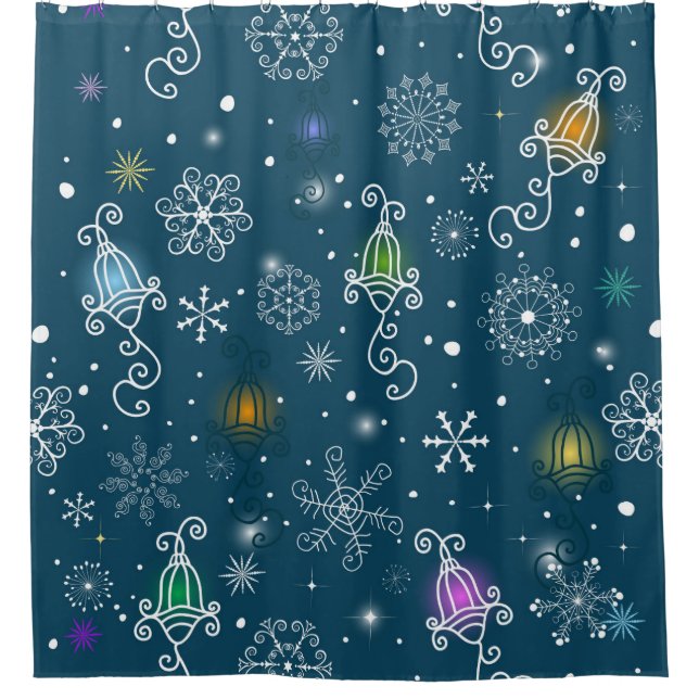 Colourful Retro Christmas Lights Pattern (Front)