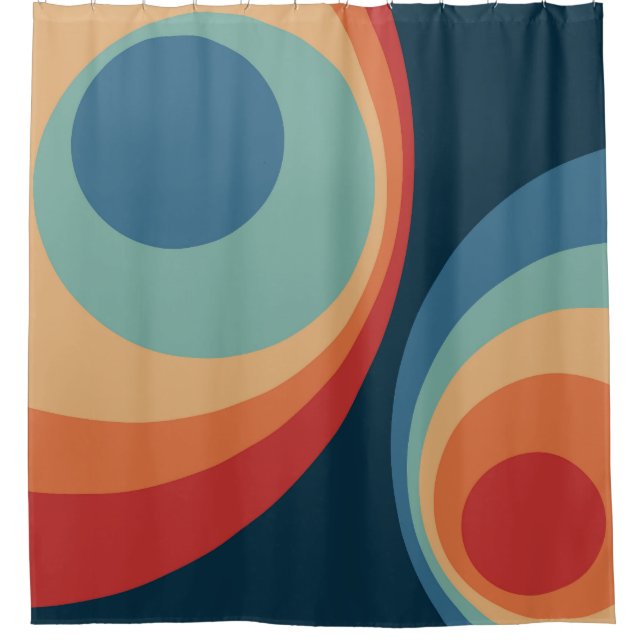 Colourful retro circles design (Front)