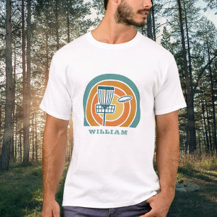 Colourful Retro Disc Golf T-Shirt