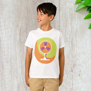 Colourful Retro Electric Fan Summer Pop Art T-Shirt