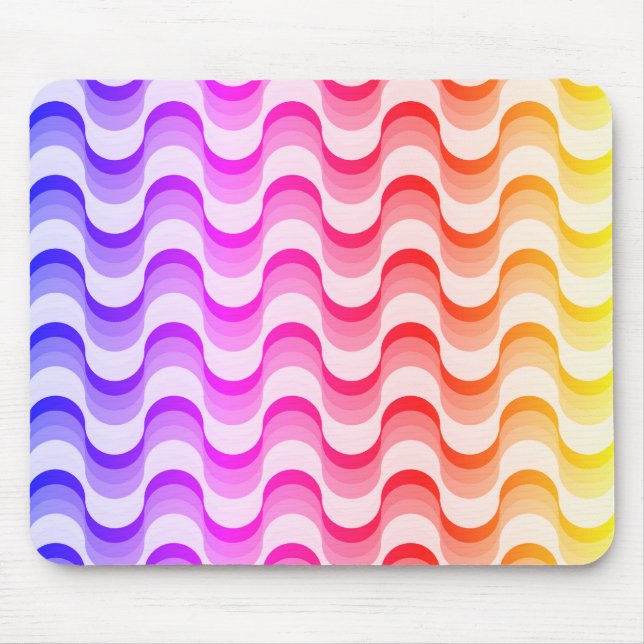 Colourful Retro Fifties Abstract Mouse Pad (Front)