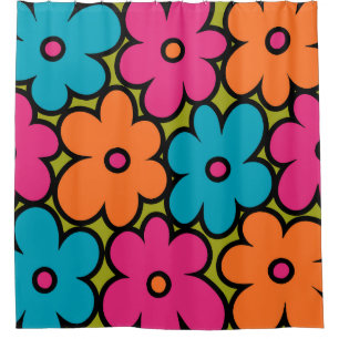 Colourful Retro Floral Pattern