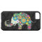 Colourful Retro Flower Elephant Design