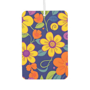 Colourful Retro Flowers-Dopamine Style Air Freshener