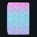 Colourful Retro Glitter And Sparkles iPad Mini Cover<br><div class="desc">Elegant simple colourful retro glitter and sparkles. Pink green and blue gradient tones glitter.</div>