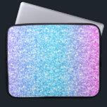 Colourful Retro Glitter And Sparkles Laptop Sleeve<br><div class="desc">Elegant simple colourful retro glitter and sparkles. Pink green and blue gradient tones glitter.</div>