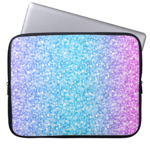 Colourful Retro Glitter And Sparkles Laptop Sleeve