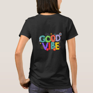 Colourful Retro 'Good Vibe' T-Shirt