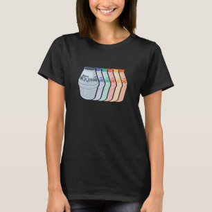 Colourful Retro Korean Drink Bottles Pop Art T-Shirt