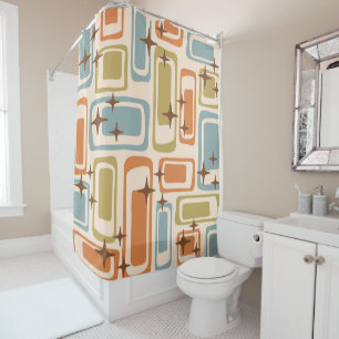 Colourful Retro Mid Century Modern Atomic Abstract
