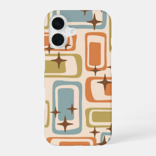 Colourful Retro Mid Century Modern Atomic Abstract iPhone 16 Case