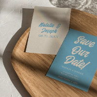 Colourful Retro Minimal Bright Modern Funky Weddin