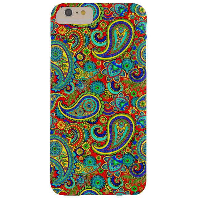 Colourful Retro Paisley Case-Mate iPhone Case (Back)