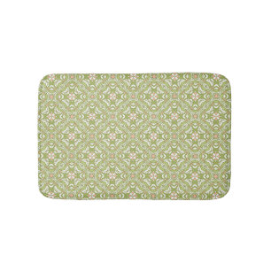 Colourful retro pattern background 2 bath mat