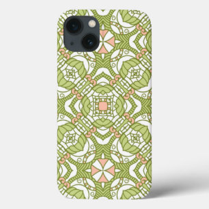 Colourful retro pattern background 2 iPhone 13 case
