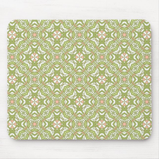 Colourful retro pattern background 2 mouse pad (Front)